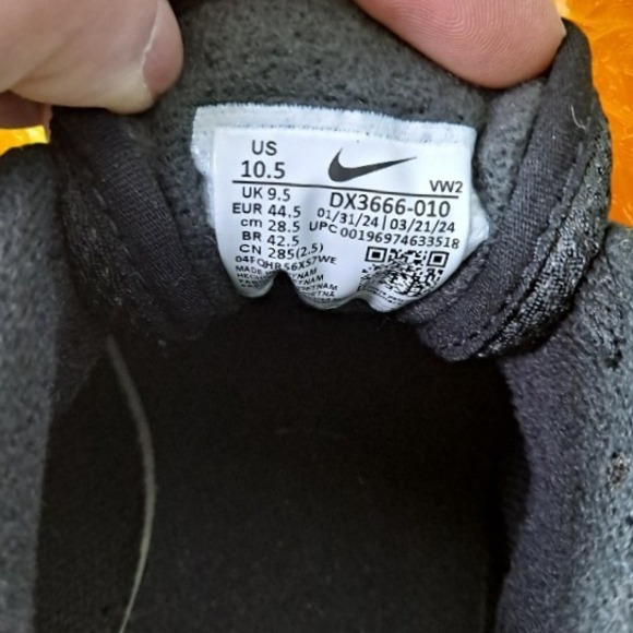 Nike Air‎ Max Running Shoes Sneakers Athletic Lightweight Black Size 10.5